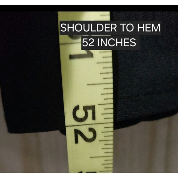 NWT Commense Black Long Sleeve Maxi Dress W/Pockets Size Medium - Picture 6 of 8